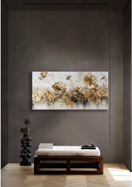 Abstract Art Flowers Dekoratif Kanvas Tablo - VOOV2565