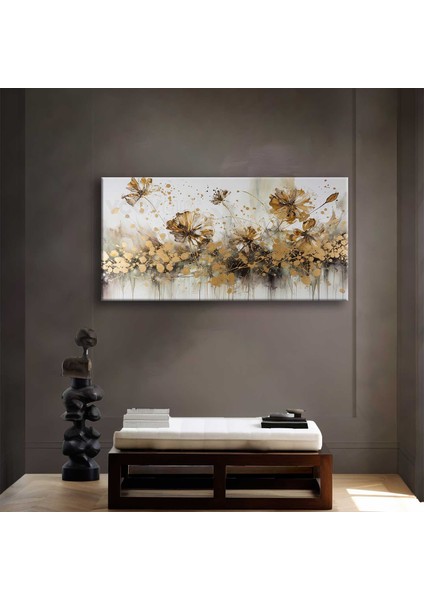 Abstract Art Flowers Dekoratif Kanvas Tablo - VOOV2565