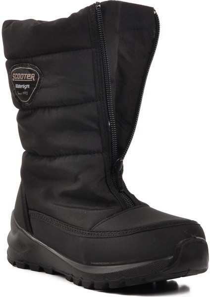 F7447-F Siyah Içi Kürklü Su Geçirmez Çocuk Kar Botu