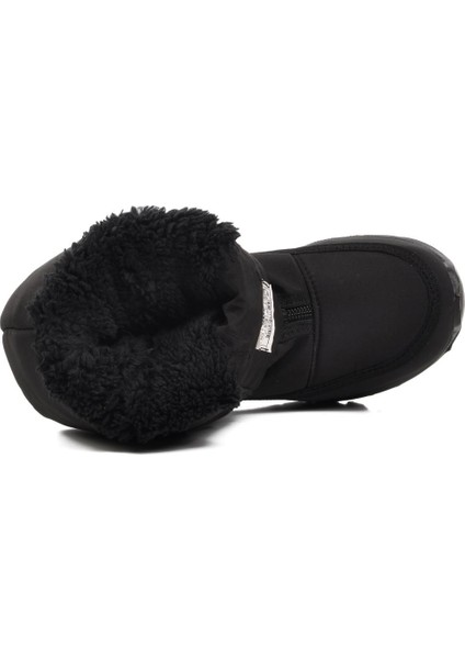 F7447-F Siyah Içi Kürklü Su Geçirmez Çocuk Kar Botu fırsatları