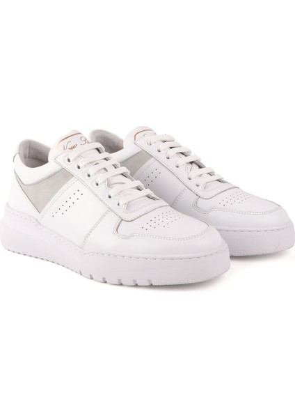 L4705 Deri Erkek Casual Ayakkabı Beyaz modelleri