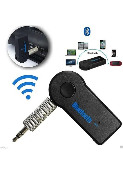 Smartshopping Bluetooth Oto Aux Müzik Alıcısı Araç Kiti Ses Alıcısı