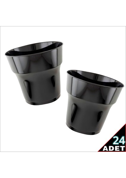 Plastik Bardak, 24 Adet - Siyah fiyatları