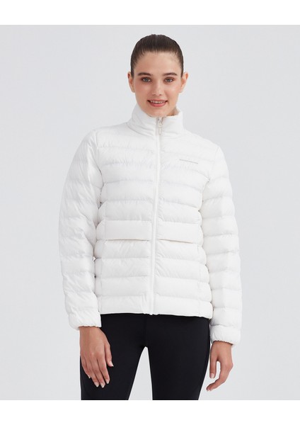 W Outerwear Pop Up Detailed Padded Jacket Kadın Beyaz Mont S231240-100