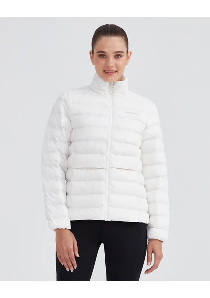 W Outerwear Pop Up Detailed Padded Jacket Kadın Beyaz Mont S231240-100