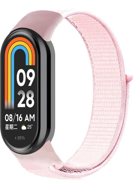 Xiaomi Mi Band 8 Mi Band 9 Uyumlu Woven Sport Loop Örgü Kordon Kayış