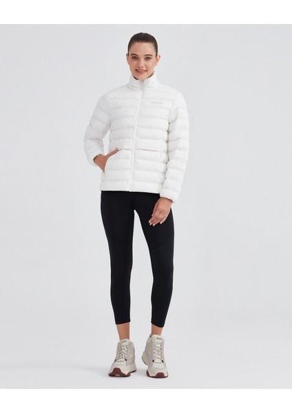 W Outerwear Pop Up Detailed Padded Jacket Kadın Beyaz Mont S231240-100 fiyatları