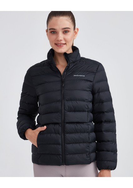 W Outerwear Pop Up Detailed Padded Jacket Kadın Siyah Mont S231240-001