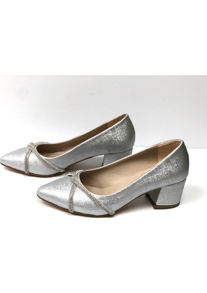 Klasik Taşlı 5cm Topuklu Kadın Stiletto Ayakkabı modelleri