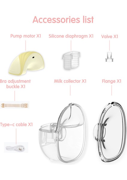 Görünmez Giyilebilir Göğüs Pompası Taşınabilir Eller (Yurt Dışından)