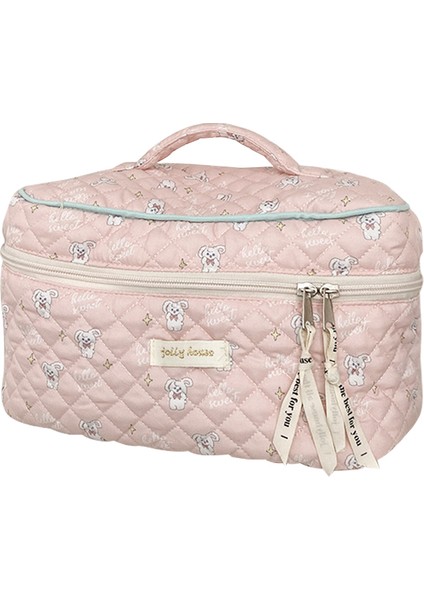 Büyük Kapasiteli Makyaj Çantası - Pembe (Yurt Dışından) fiyatları