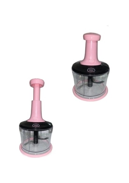 Çelik Bıçaklı Basmalı El Rondosu Pembe