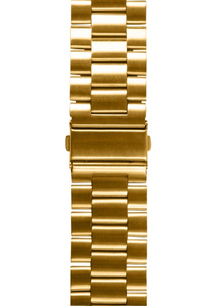 Apple Watch Tüm Modellere Uyumlu Metal Kıstırmalı Paslanmaz Çelik Gold Altın Renk 38 40 41 mm Kordon