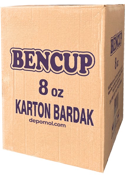 Karton Bardak 8 Oz Koli 2000'LI