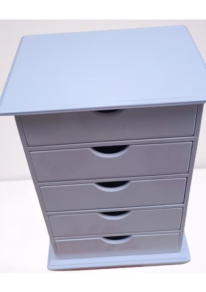 Hobi Adn Dekoratif Takı Şifonyer Ahşap Mdf Parlak Beyaz Cnc Kesim Model El Yapım