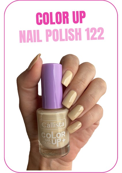 Callista Beauty Callista Color Up Nail Polish Oje 122 Oatmeal - Nude