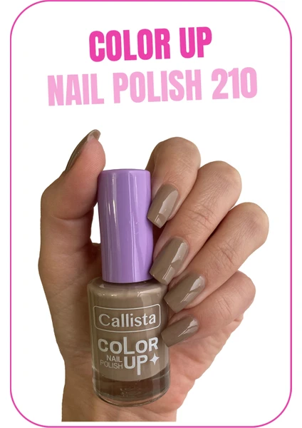 Callista Beauty Callista Color Up Nail Polish Oje 210 Like Yourself - Kahverengi