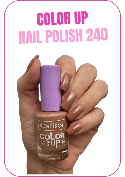 Callista Color Up Nail Polish Oje 240 Caffeine Addiction - Kahverengi