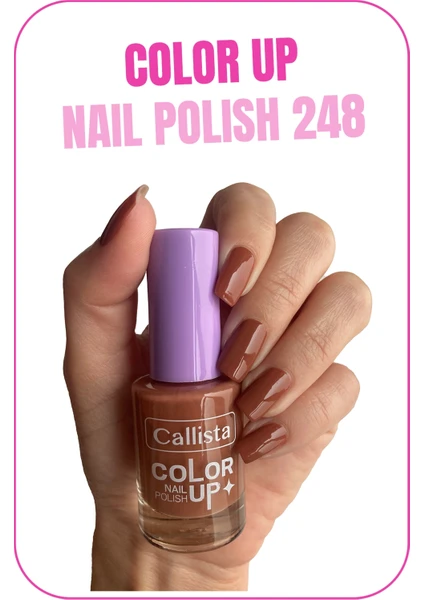 Callista Beauty Callista Color Up Nail Polish Oje 248 Double Espresso - Kahverengi