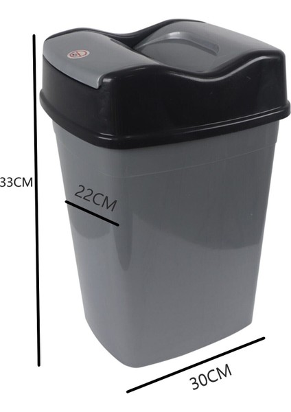 Düz Girdap Çöp Kovası 5 Lt