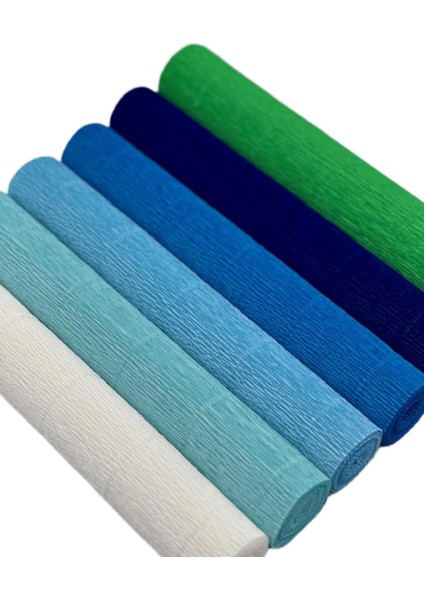 Roco Paper Italyan Krapon Kağıdı Set Blueberry – 180 gr - 25X125 cm 6'lı Paket - %260 Esneme Özelliğ