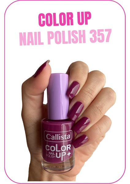 Callista Beauty Callista Color Up Nail Polish Oje 357 Passion Fruit Fever - Pembe