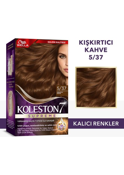 Wella Koleston Supreme Kit 5/37 Kışkırtıcı Kahve