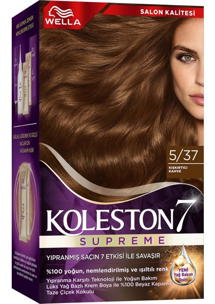 Wella Koleston Supreme Kit 5/37 Kışkırtıcı Kahve