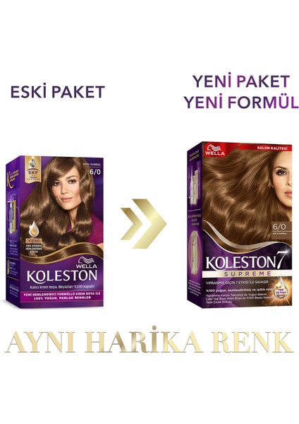 Wella Koleston Supreme Kit 6/0 Koyu Kumral