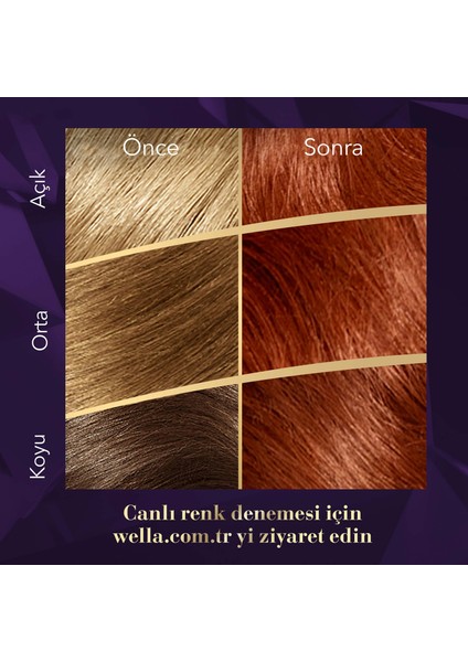 Wella Koleston Supreme Kit 6/4 Kızıl Bakır