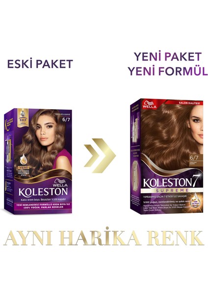 Wella Koleston Supreme Kit 6/7 Çikolata Kahve