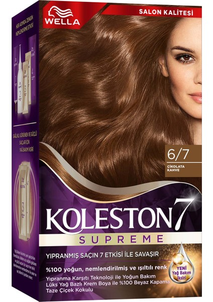 Wella Koleston Supreme Kit 6/7 Çikolata Kahve