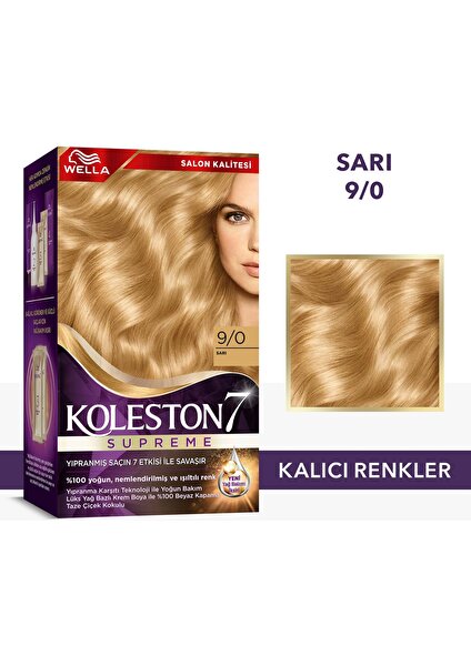 Wella Koleston Supreme Kit 9/0 Sarı