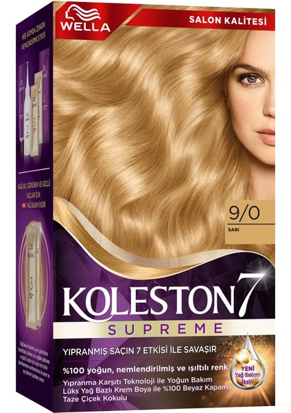 Wella Koleston Supreme Kit 9/0 Sarı