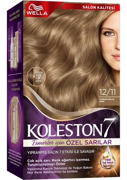 Wella Koleston Supreme Kit 12/11 Yoğun Küllü Sarı