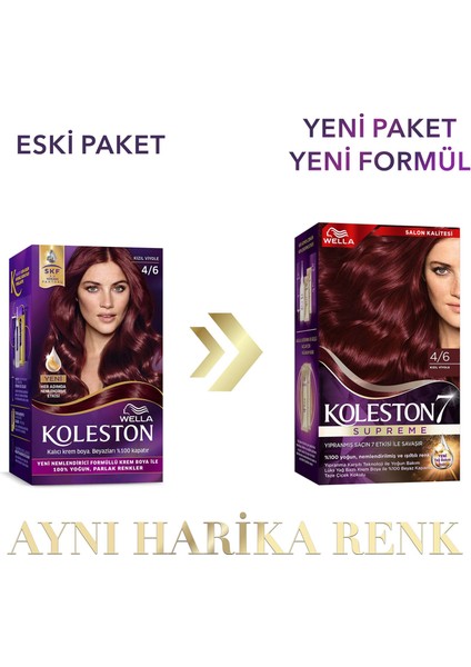 Wella Koleston Supreme Kit 4/6 Kızıl Viyole