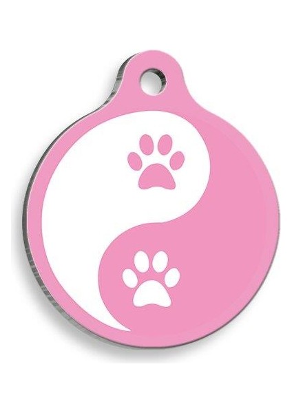 Qr Smart Id Pembe Zen Pati Kedi ve Köpek Künyesi