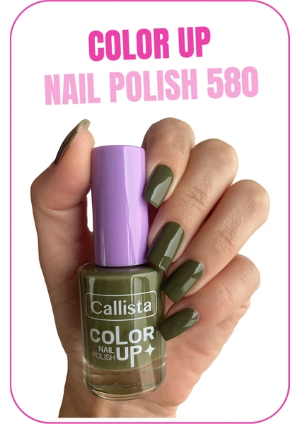 Callista Beauty Callista Color Up Nail Polish Oje 580 Whole Gang - Yeşil