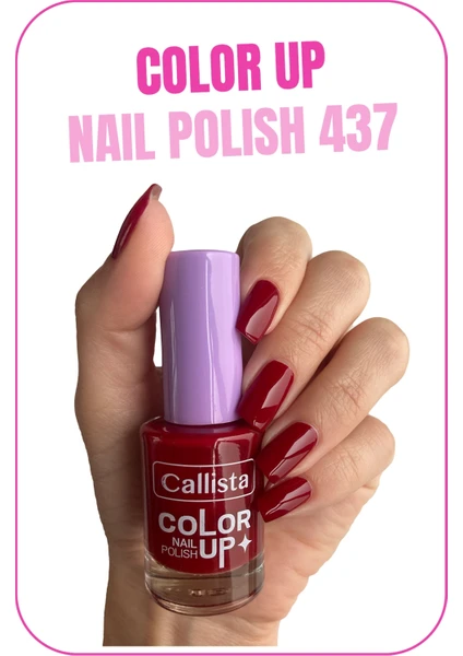 Callista Beauty Callista Color Up Nail Polish Oje 437 It's A Date  - Kırmızı