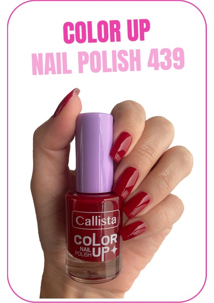 Callista Color Up Nail Polish Oje 439 Old Habits - Kırmızı