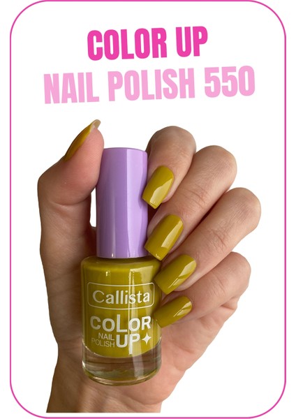 Callista Beauty Callista Color Up Nail Polish Oje 550 Detox Time - Yeşil