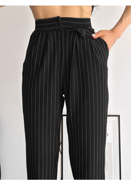 Kadın Çizgi Detaylı Pileli Pantolon fiyatları