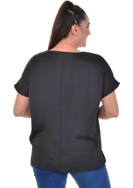 V Yaka Saten Bluz indirimleri