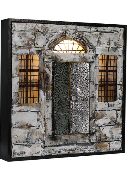 EL İŞÇİLİĞİ IŞIKLI AHŞAP BOYAMA DEKOR 25*25*4 cm - 5741 fiyatları