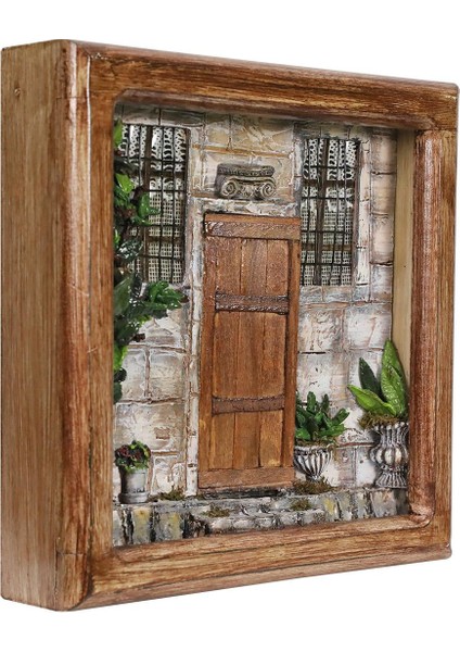 EL İŞÇİLİĞİ AHŞAP BOYAMA KİTAPLIK 30*30*7 cm - 5739 fiyatları
