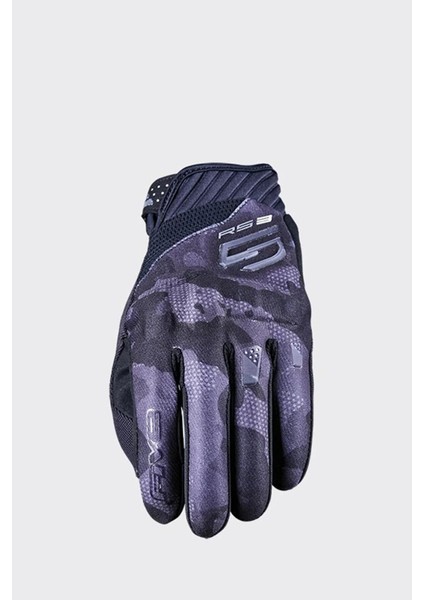 Fıve Gloves Rs3 Evo Graphıcs Camo Siyah Motosiklet Eldiven