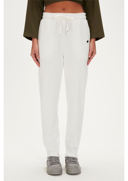 Lexı Sweatpants Off-White Beyaz Kadın Eşofman Altı