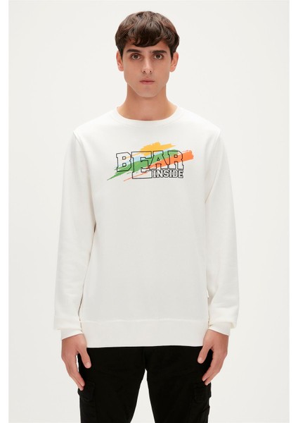 Crayon Crewneck Off-White Beyaz Erkek Sweatshirt fiyatları