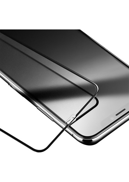iPhone Xs Max Uyumlu Seramik 6d Kırılmaz Su Tutmaz Tam Kaplayan Şeffaf Ekran Koruyucu