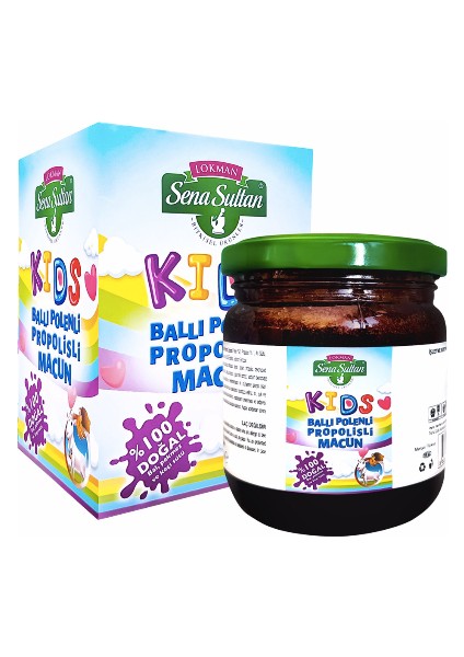 Sena Sultan Glikozsuz Ballı Polenli Propolisli Kids Macun 235 gr